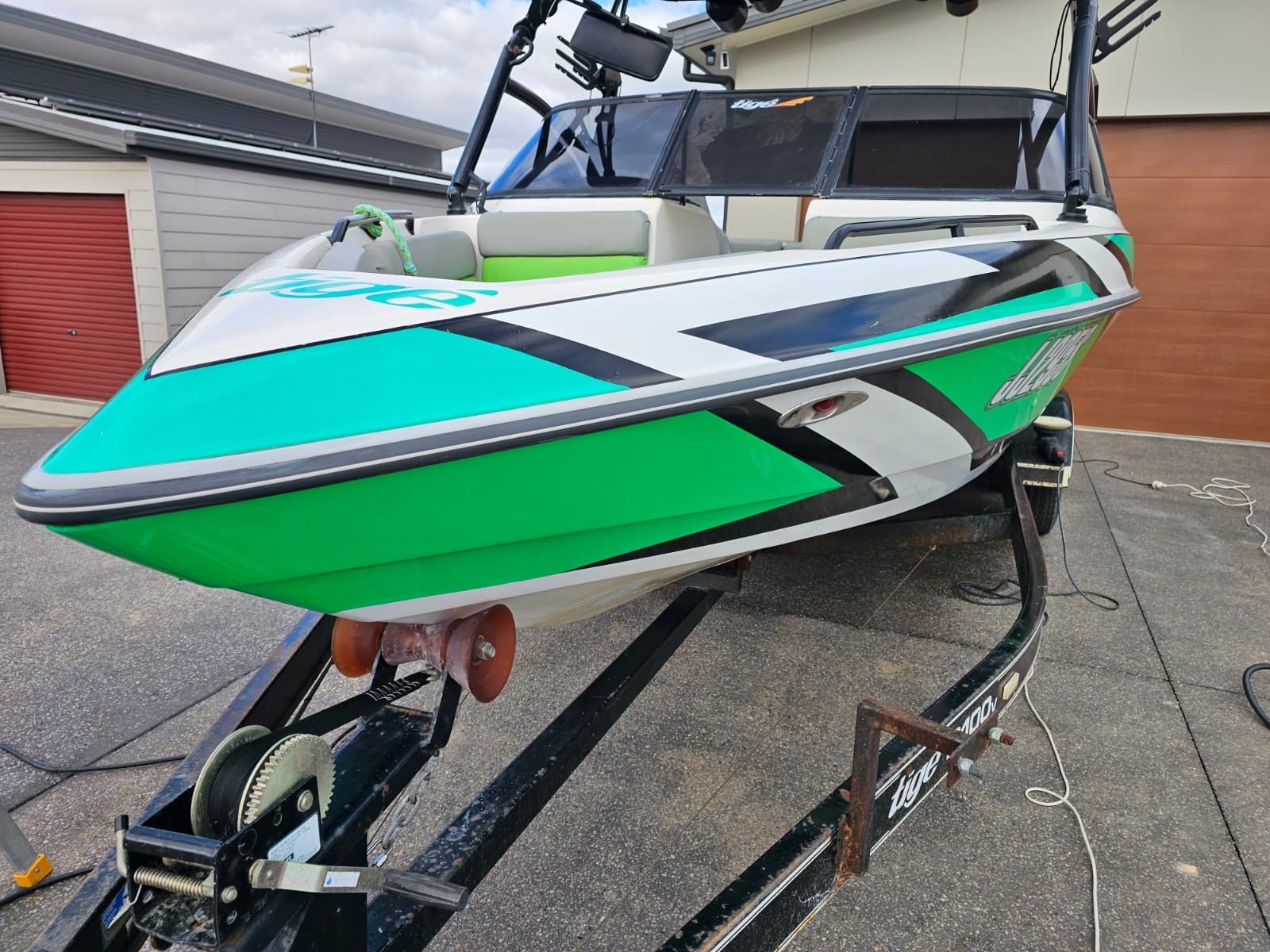 Boat ceramic coating — side view